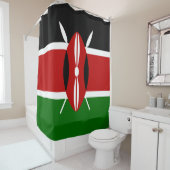 Kenianische Flagge (Kenia) Duschvorhang (Beispiel)