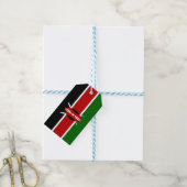 Kenianische Flagge (Kenia) Geschenkanhänger (Mit Garn)