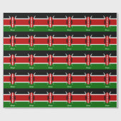 Kenianische Flagge & Kenia-Geschenke Afrika /Sport Geschenkpapier (Flach)