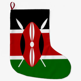 Kenianische Flagge (Kenia) Großer Weihnachtsstrumpf