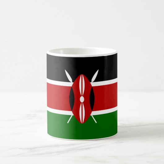 Kenianische Flagge (Kenia) Kaffeetasse (Mittel)
