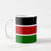 Kenianische Flagge (Kenia) Kaffeetasse (Links)