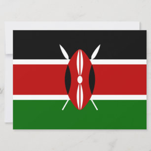 Kenianische Flagge (Kenia) Karte