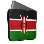 Kenianische Flagge (Kenia) Laptopschutzhülle (Vorne Rechts)