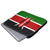 Kenianische Flagge (Kenia) Laptopschutzhülle (Vorne Knopf)