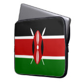 Kenianische Flagge (Kenia) Laptopschutzhülle (Vorderseite Links)