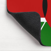 Kenianische Flagge (Kenia) Mousepad (Ecke)