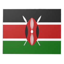 Kenianische Flagge (Kenia) Notizblock