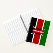 Kenianische Flagge (Kenia) Notizblock (Innenseite)