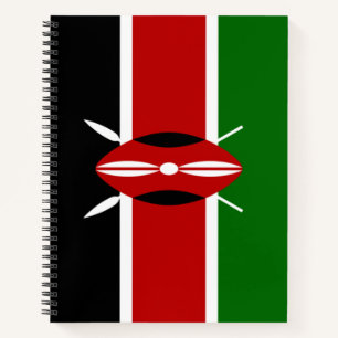 Kenianische Flagge (Kenia) Notizblock