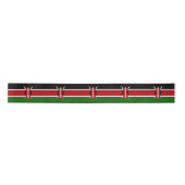 Kenianische Flagge (Kenia) Satinband (Vorderseite)