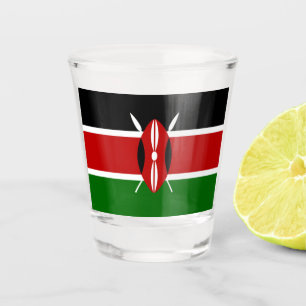 Kenianische Flagge (Kenia) Schnapsglas