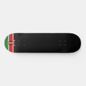 Kenianische Flagge (Kenia) Skateboard (Horizontal)