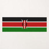 Kenianische Flagge (Kenia) Yogamatte (Vorderseite (Horizontal))