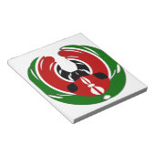 kenianische Flagge Notizblock (angewinkelt)