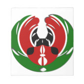 kenianische Flagge Notizblock (Vorderseite)