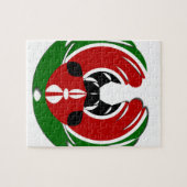 kenianische Flagge Puzzle (Horizontal)