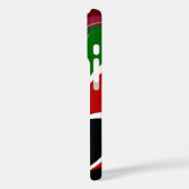 Kenianische Flagge wirbeln: Eine moderne Kunst Case-Mate iPhone Hülle (Rückseite / Links)