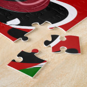 Kenianische Flagge wirbeln: Eine moderne Kunst Puzzle (Seite)