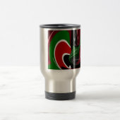 Kenianische Flagge wirbeln: Eine moderne Kunst Reisebecher (Mittel)