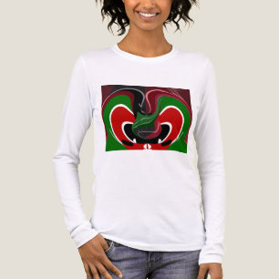 Kenianische Flagge wirbeln: Eine moderne Kunst Tri-Blend Shirt