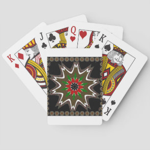 Kenianische Flaggenfarben Kunst Druck/Grafik Spielkarten