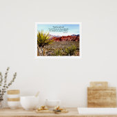 Kenianische Inspiration - Sprichwort aus Kenia Poster (Küche)