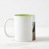 Kenianische Mutter und Kind in Kenia Zweifarbige Tasse (Links)