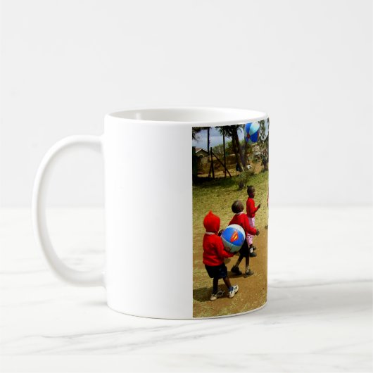 kenianische Schulkinder Kaffeetasse (Links)