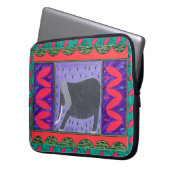 Kenianischer Elefantenroter Laptop-Sieb Laptopschutzhülle (Vorderseite Links)