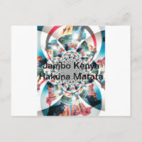 Kenianischer Teppich-Kaleidoskop-Kunstprint