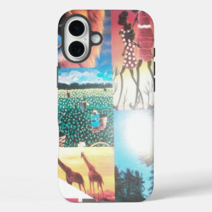 Kenianischer Teppich Wildtiere, Kultur und Küste iPhone 16 Plus Hülle