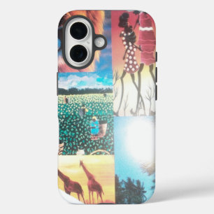 Kenianischer Teppich   Wildtiere, Kultur und Küste iPhone 16 Hülle