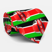 kenianisches Flaggendesign Krawatte (Gerollt)