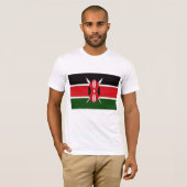 Kenias Flagge T-Shirt (Vorne ganz)