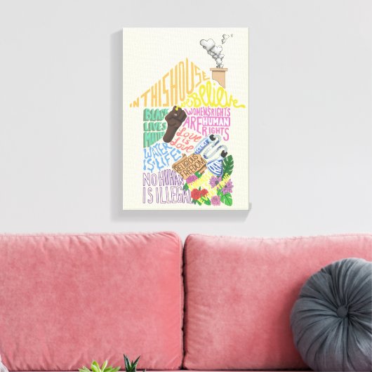 Kenji Kimura Kindness ist alles Leinwand (Insitu (Wohnzimmer))