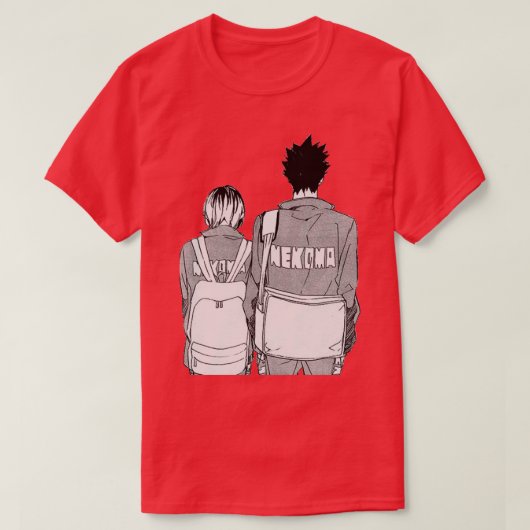 Kenma und Kuroo T-Shirt (Design vorne)