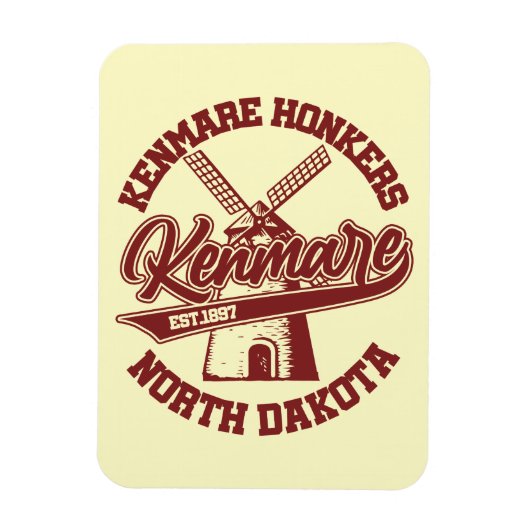Kenmare, North Dakota Magnet (Vertikal)