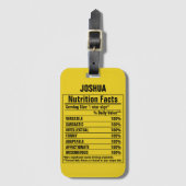 Kenndaten von Funny Chemieelements Lug Gepäckanhänger (Vorderseite Vertikal)