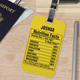 Kenndaten von Funny Chemieelements Lug Gepäckanhänger