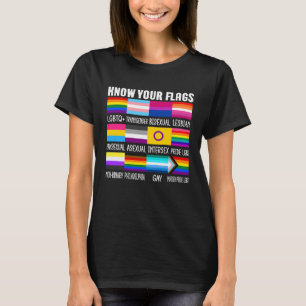 Kenne das Transgender der Flaggen für LGBTQ+-Gay P T-Shirt