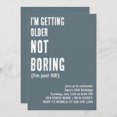 KENNE, DASS ICH ALTER WERDE UND KEINEN GUTEN GEBUR EINLADUNG (Vorne/Hinten)