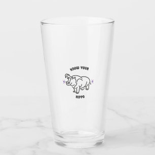 Kenne dein Nilpferd Glas