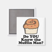 kenne den Muffinmann Magnet (Vorderseite/Rückseite)