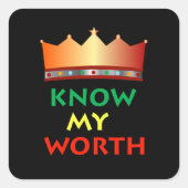 Kenne meine wertvollen Aufkleber (Vorderseite)