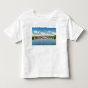 Kennebec Fluss-Ansicht der Augusta-Mautbrücke Kleinkind T-shirt