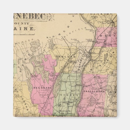 Kennebec Landkreis, Maine Magnet (Vorne)