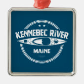 Kennebec River, Maine Ornament Aus Metall (Vorne)