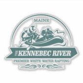 Kennebec River (R) Aufkleber (Vorderseite)