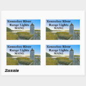 Kennebec River Range Lights, Maine Stickers (Blatt)